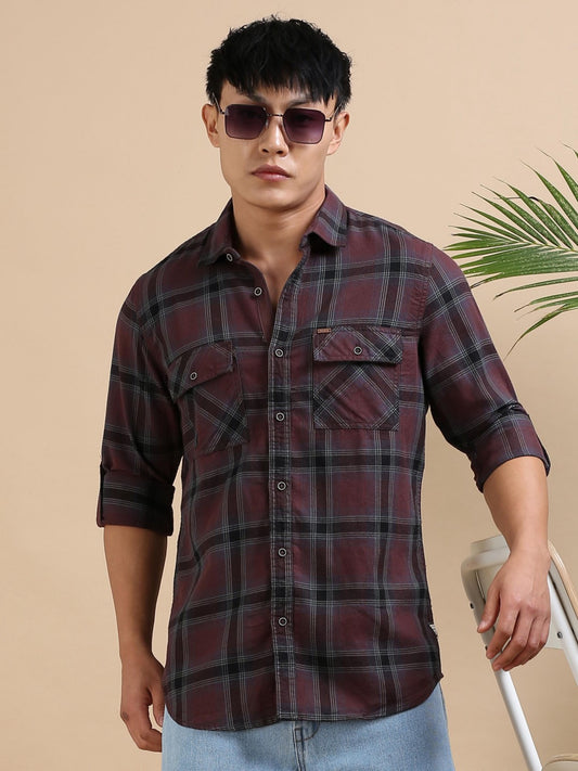 Brownline Edit Check Shirt