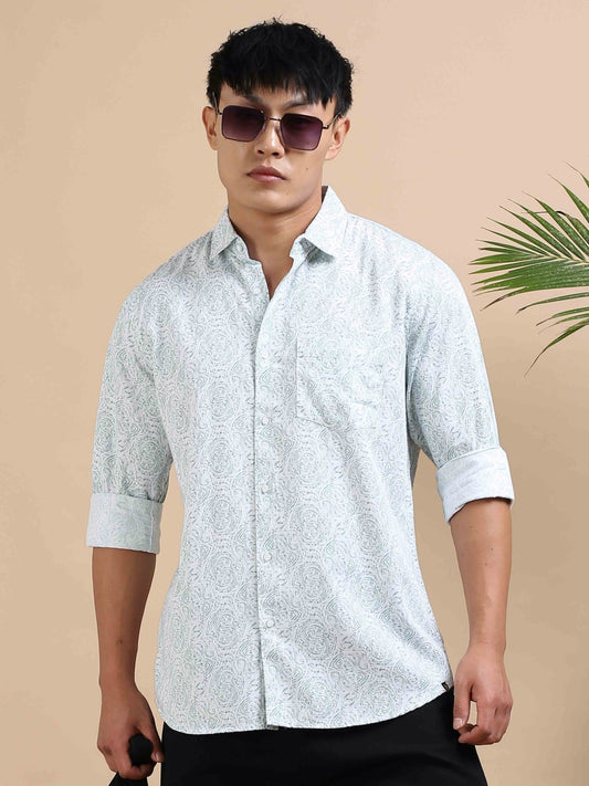 Botanic Burst Print Shirt