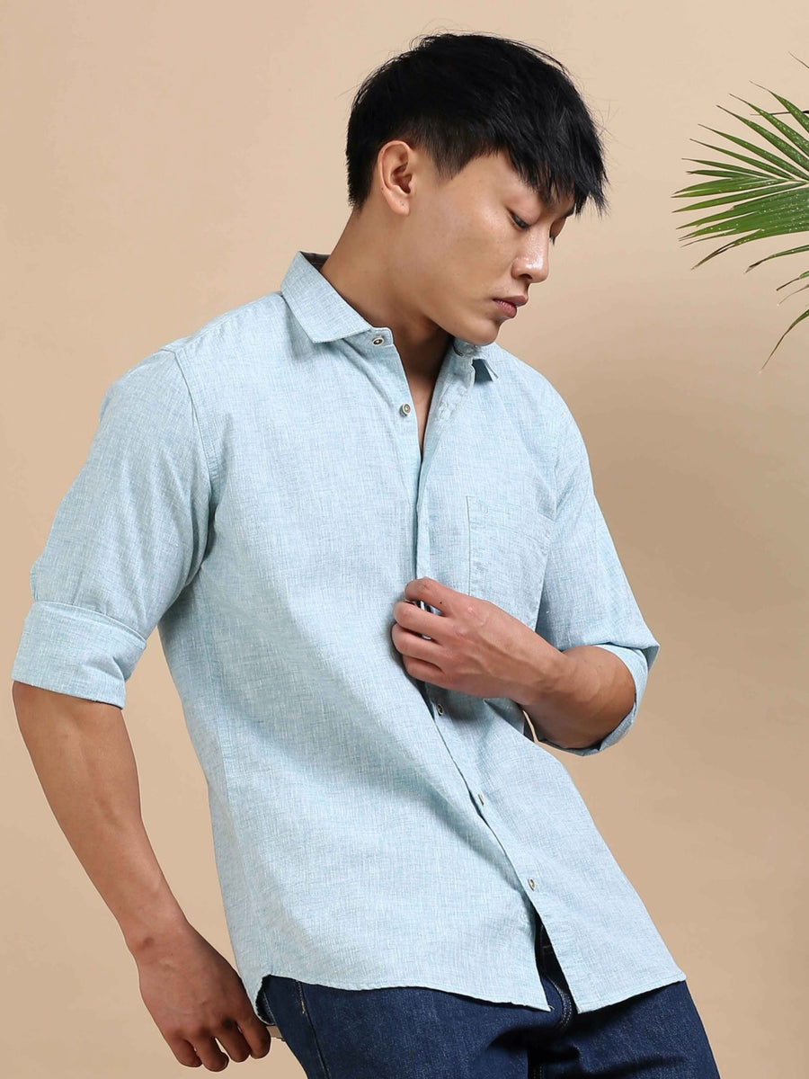 Urbaro Leaf Plain Shirt