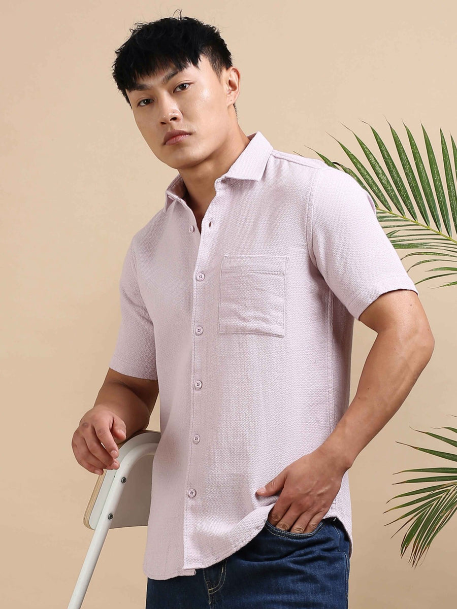 Pink Precision Dobby Shirt