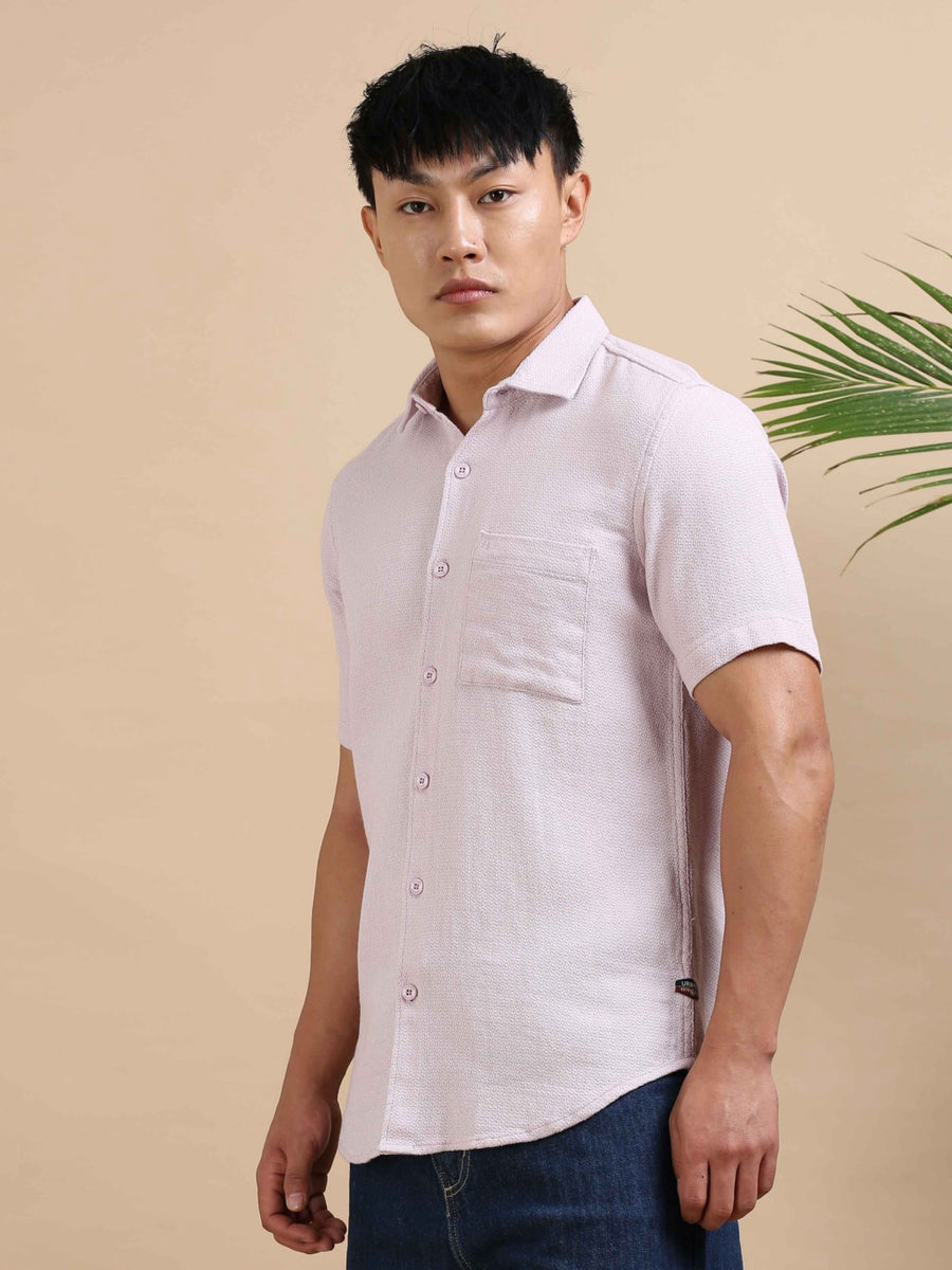 Pink Precision Dobby Shirt