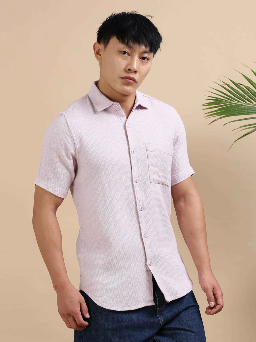 Pink Precision Dobby Shirt