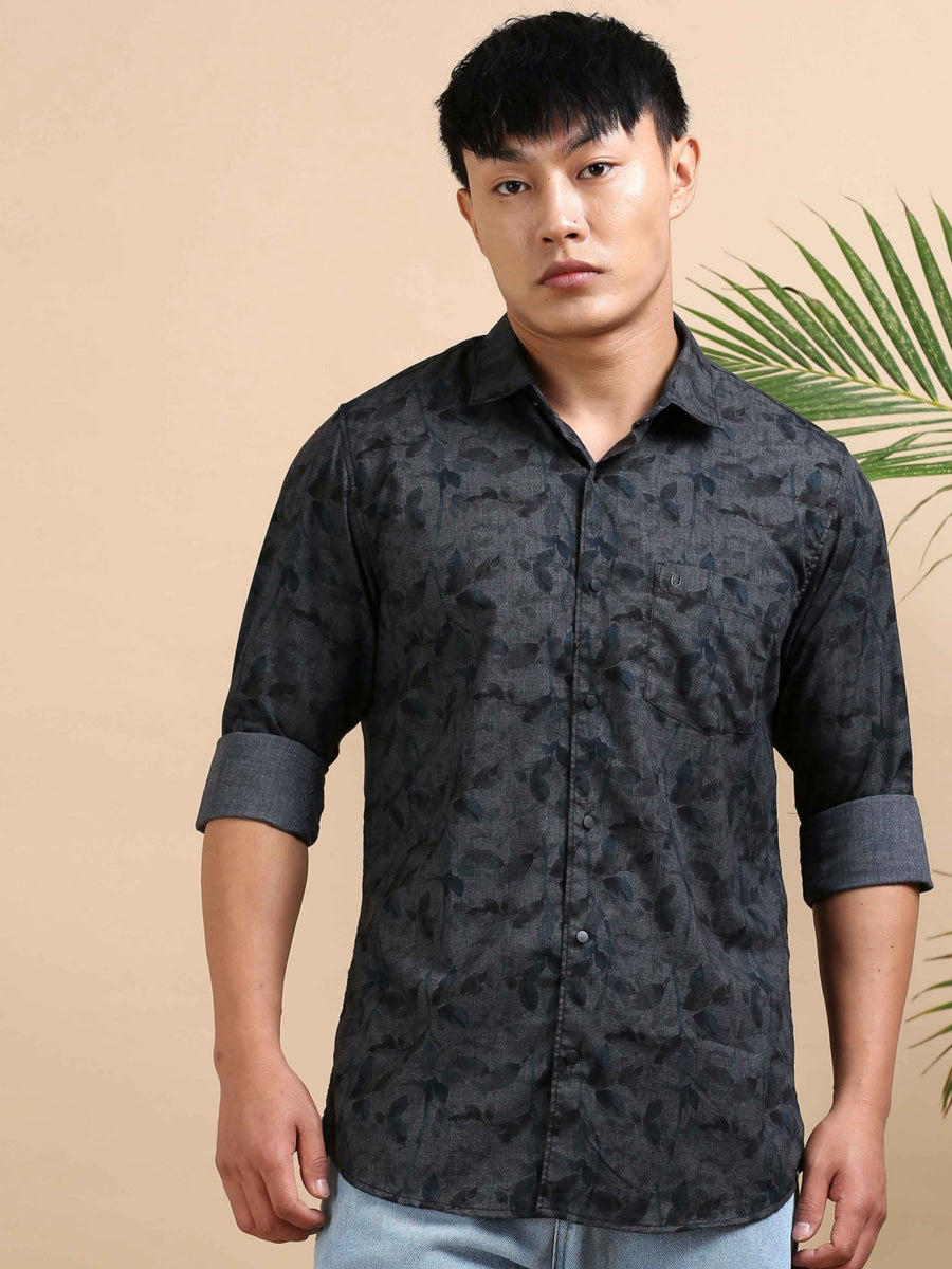 Olive Mirage Print Shirt