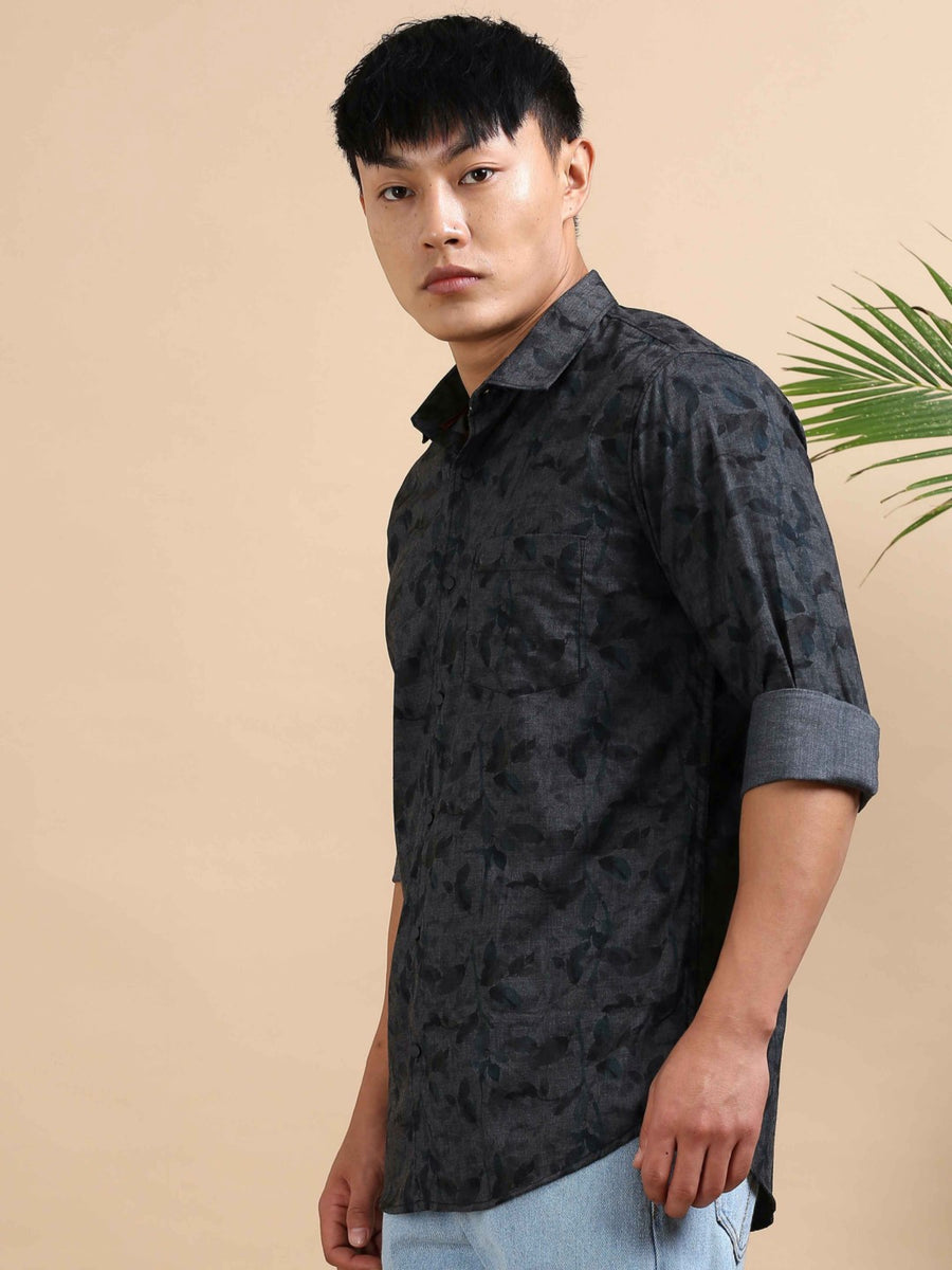 Olive Mirage Print Shirt