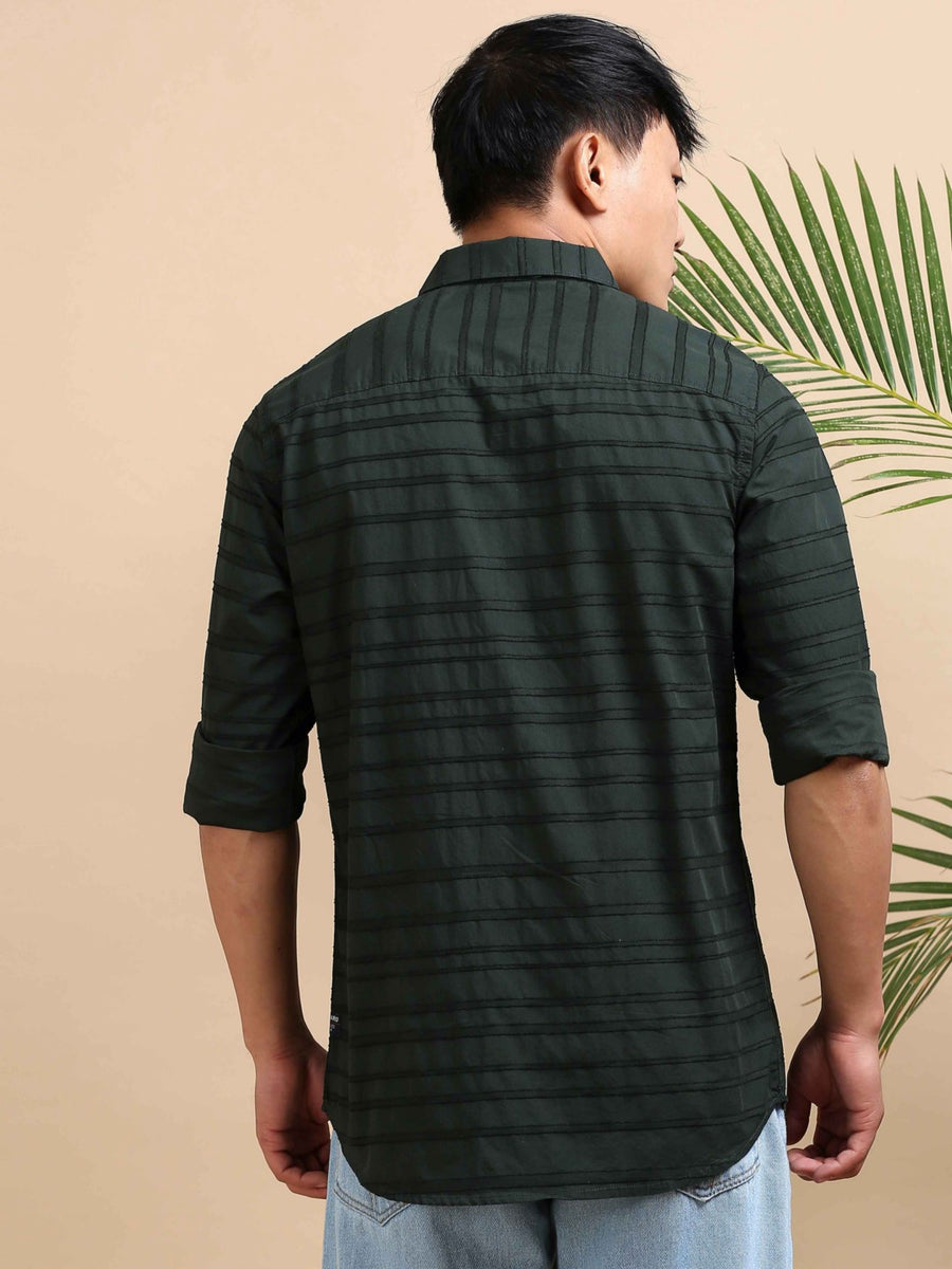 Olive form Dobby Shirt