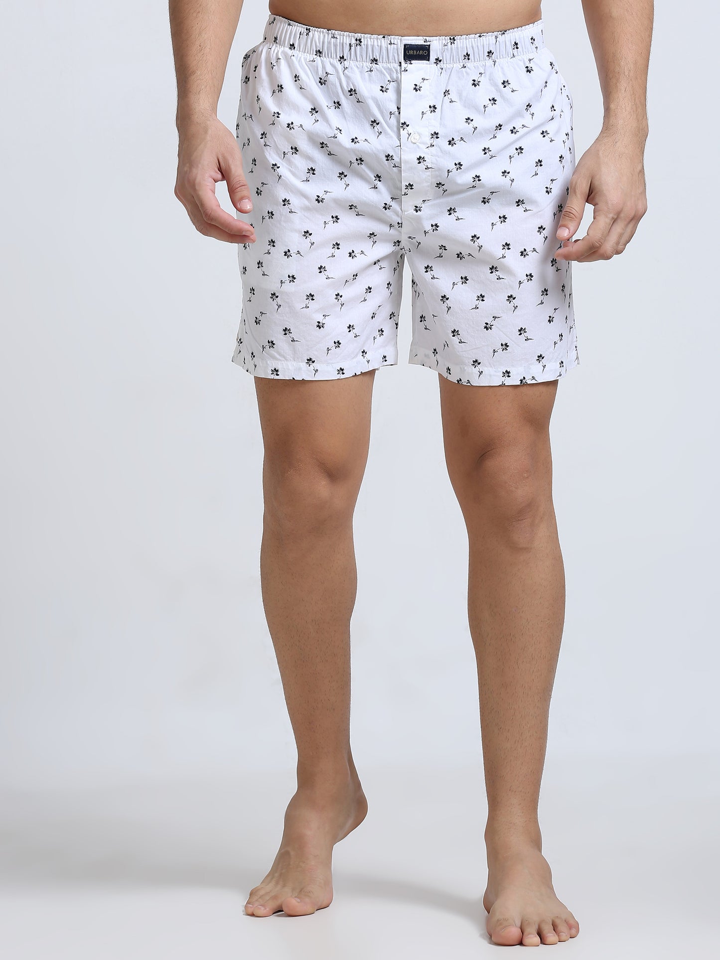 Midnight White Boxer Shorts