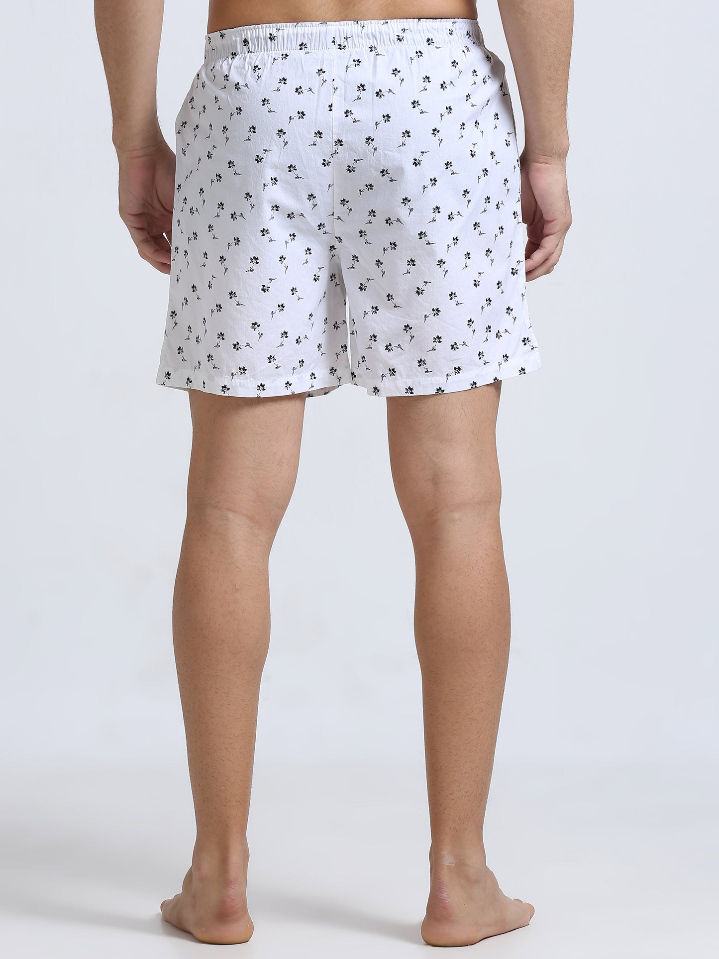 Midnight White Boxer Shorts