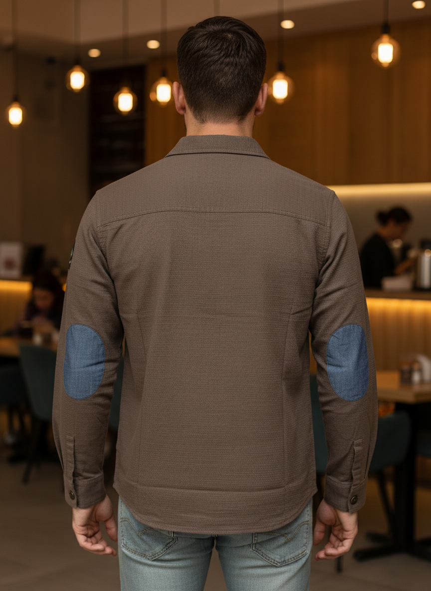 URBARO Light Blue Everyday Shacket