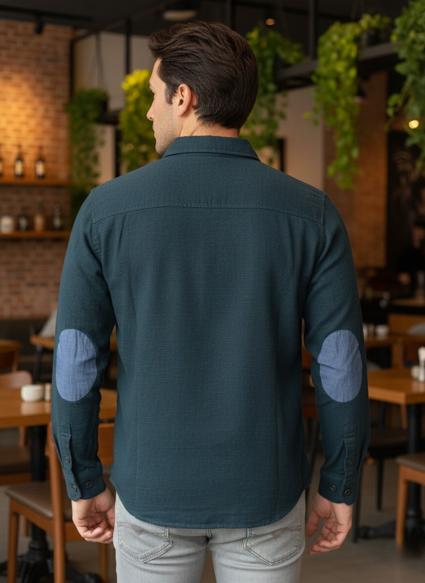 URBARO Lt.blue Everyday Shacket