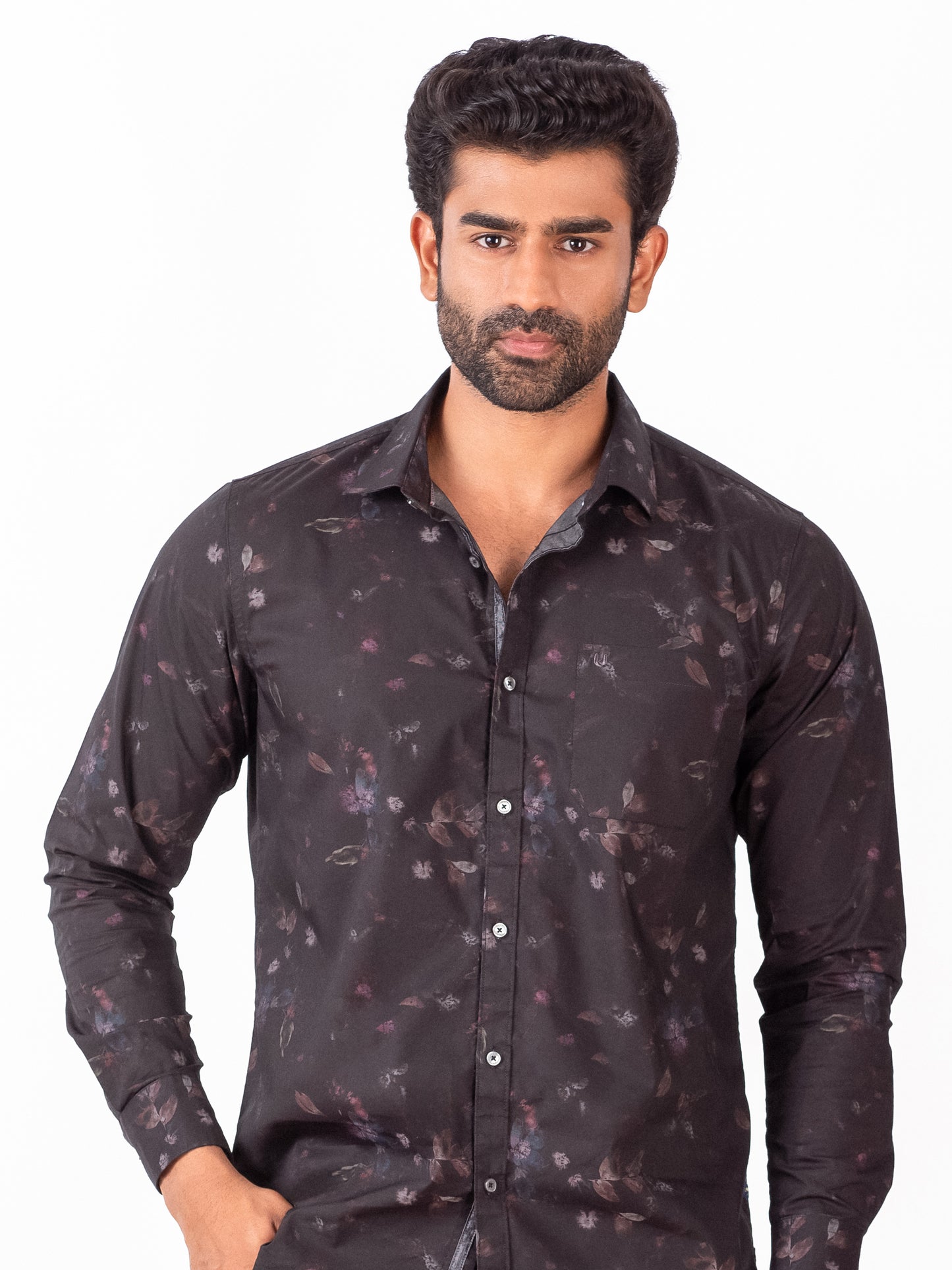 Dark flora Printed Shirt