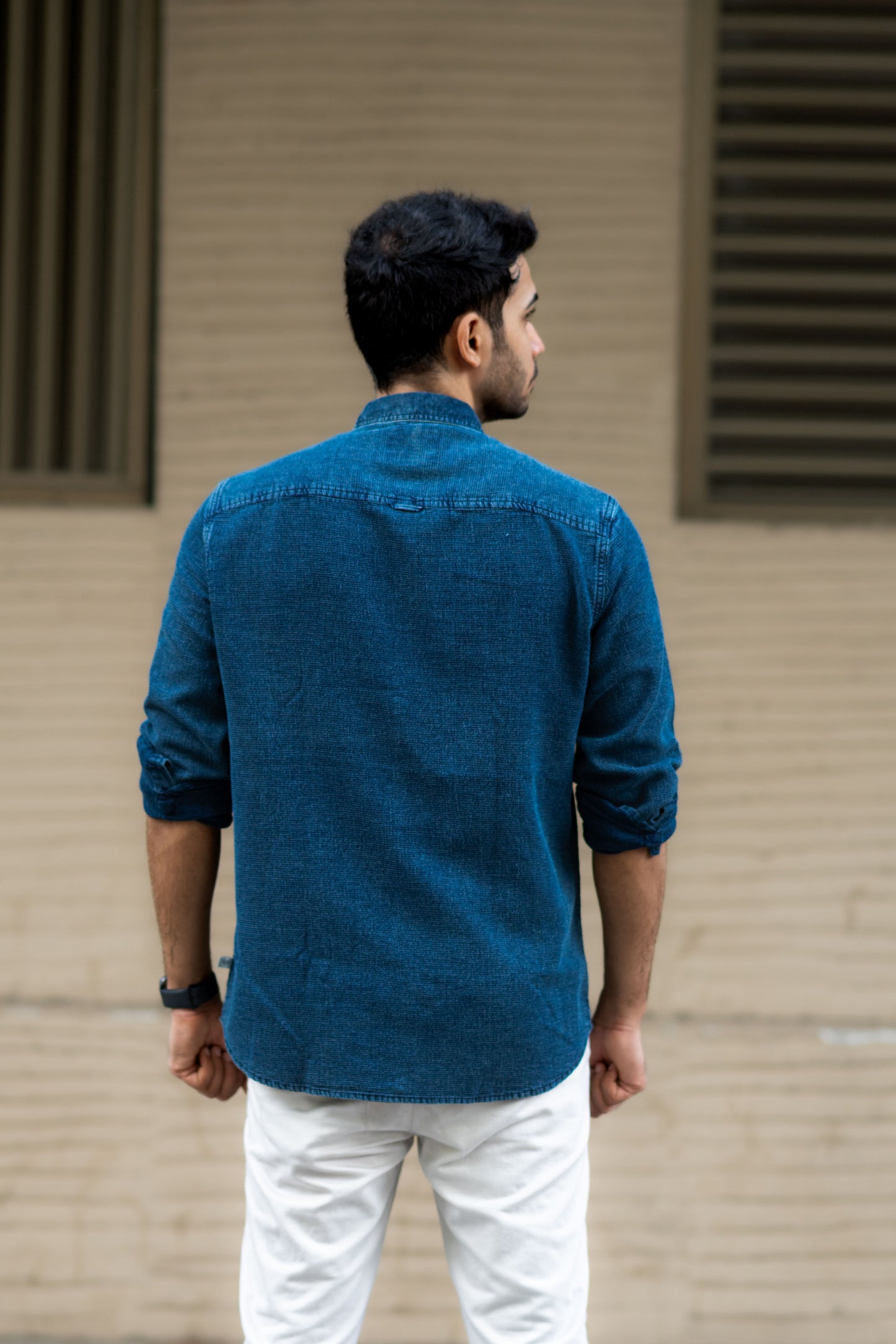 Nautical Navy Indigo Denim Shirt