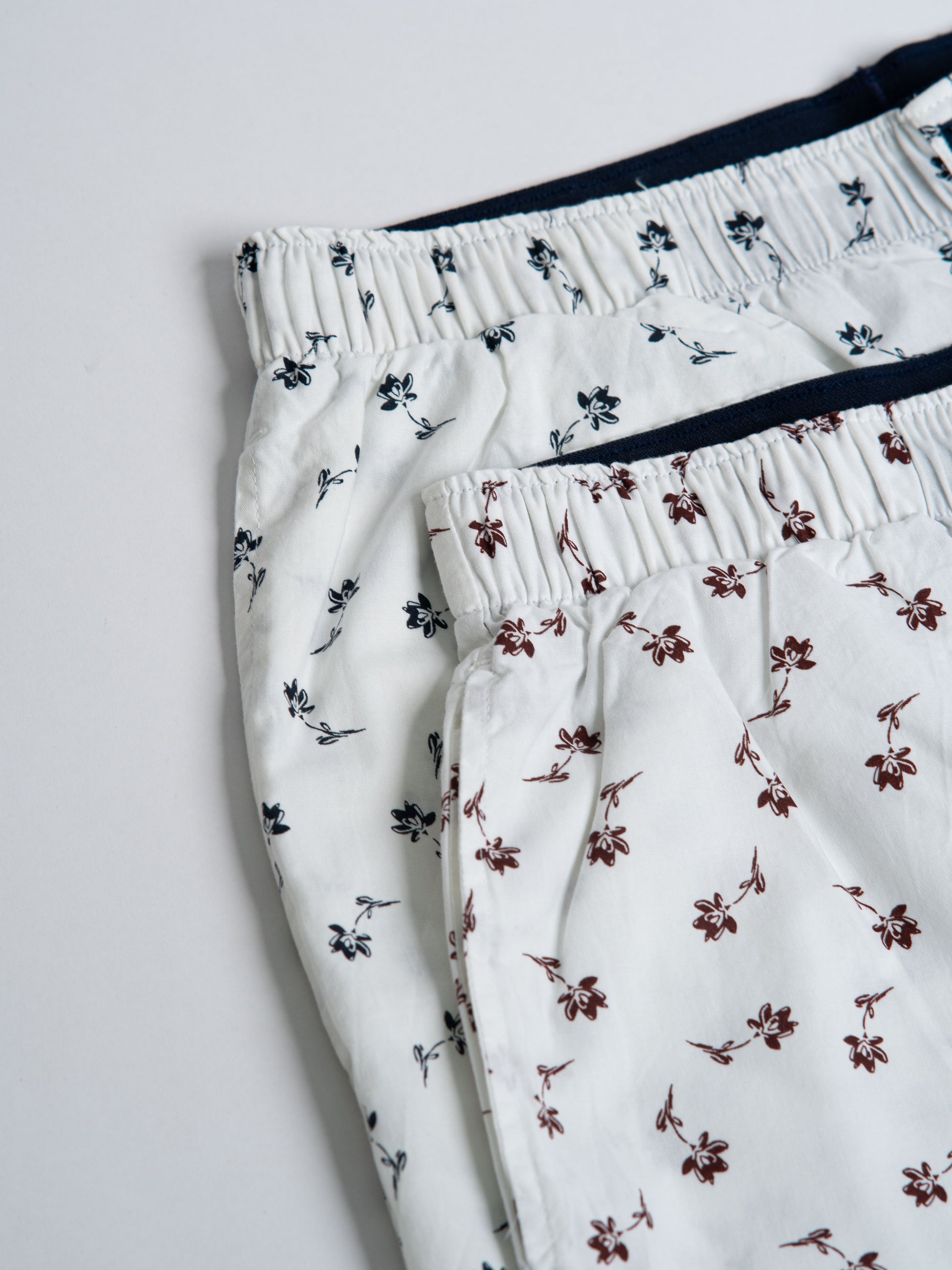 Brick Red x Midnight White Boxer Shorts