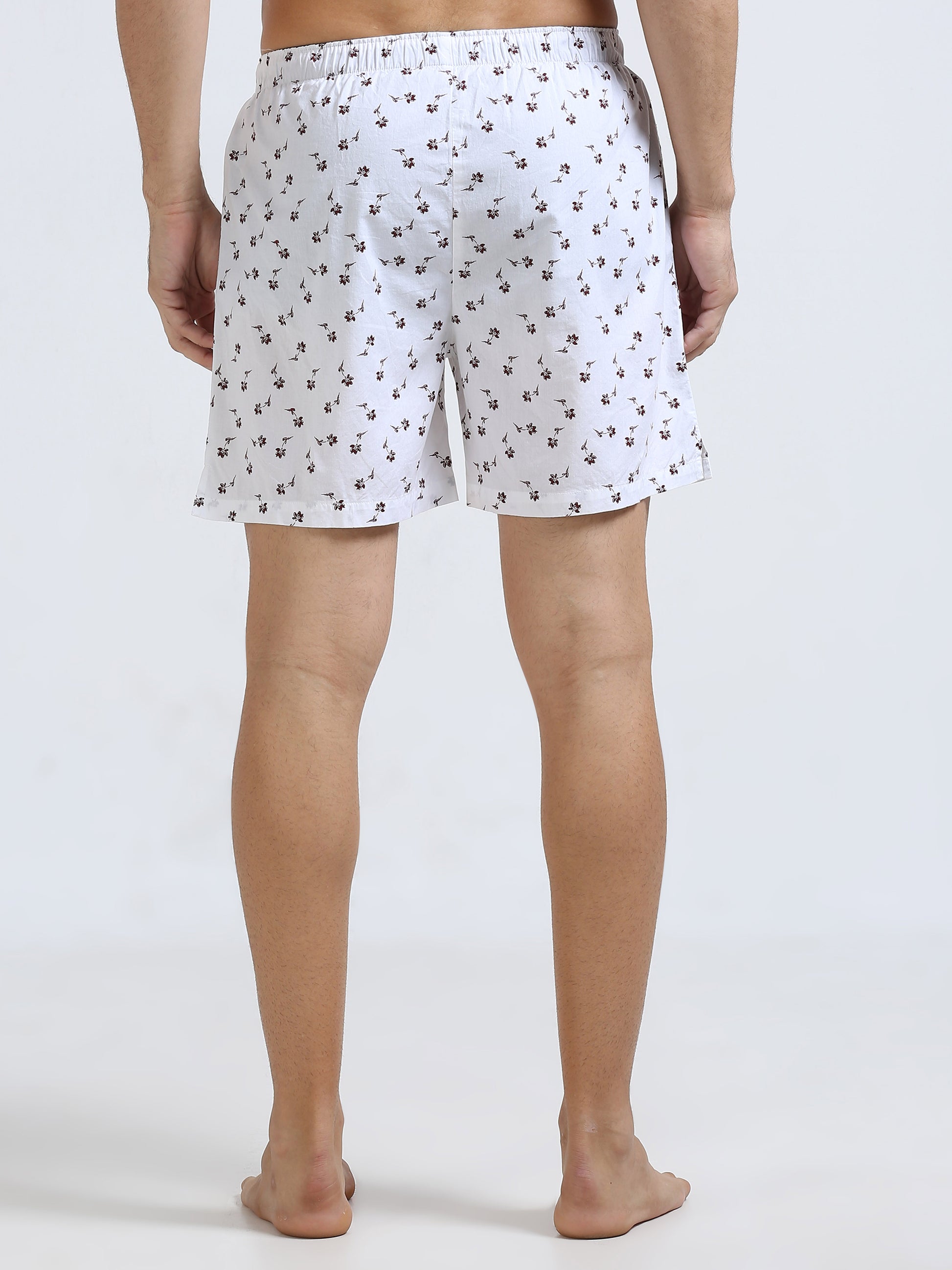 Brick Tone Printed Boxer Shorts
