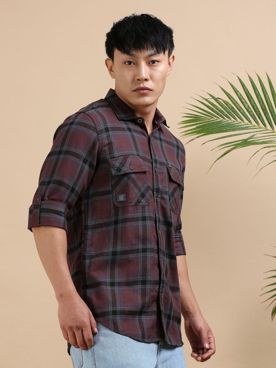 Cocoa Edge Check Shirt
