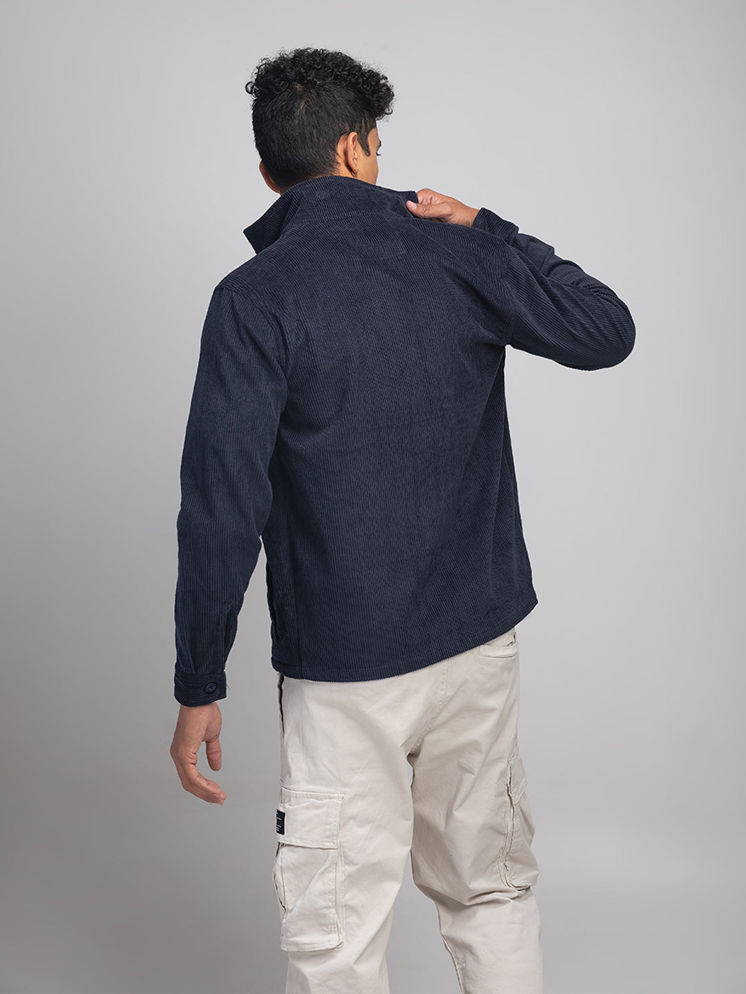 Stormy  Navy Corduroy Jacket