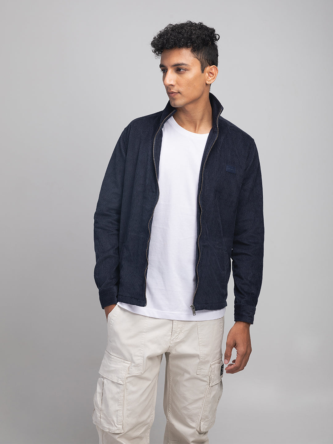 Stormy  Navy Corduroy Jacket