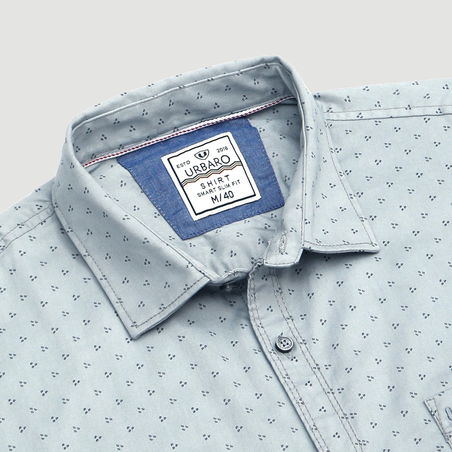 Slate Sketch Symphony Print Shirt