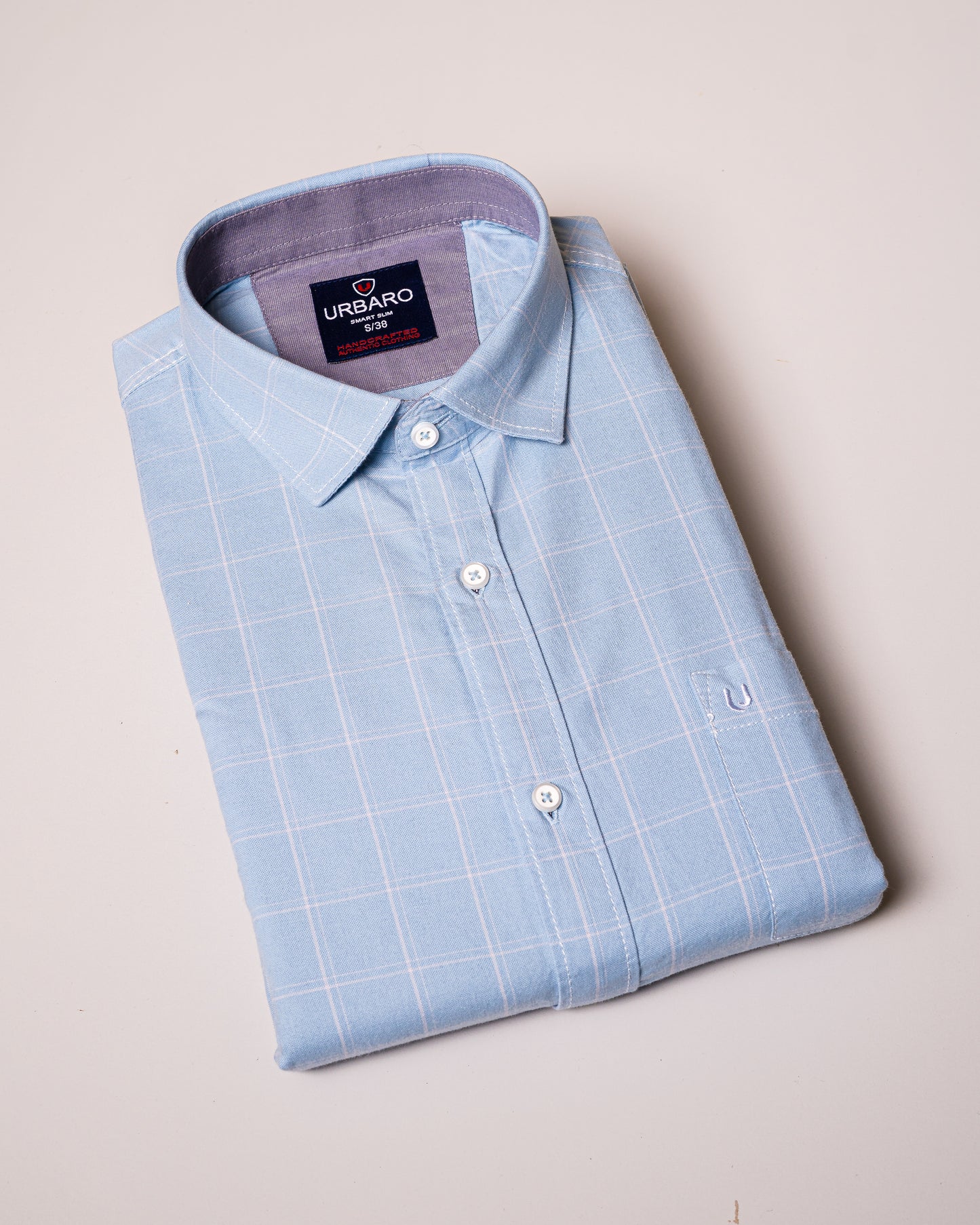 Blue windowpane Shirt