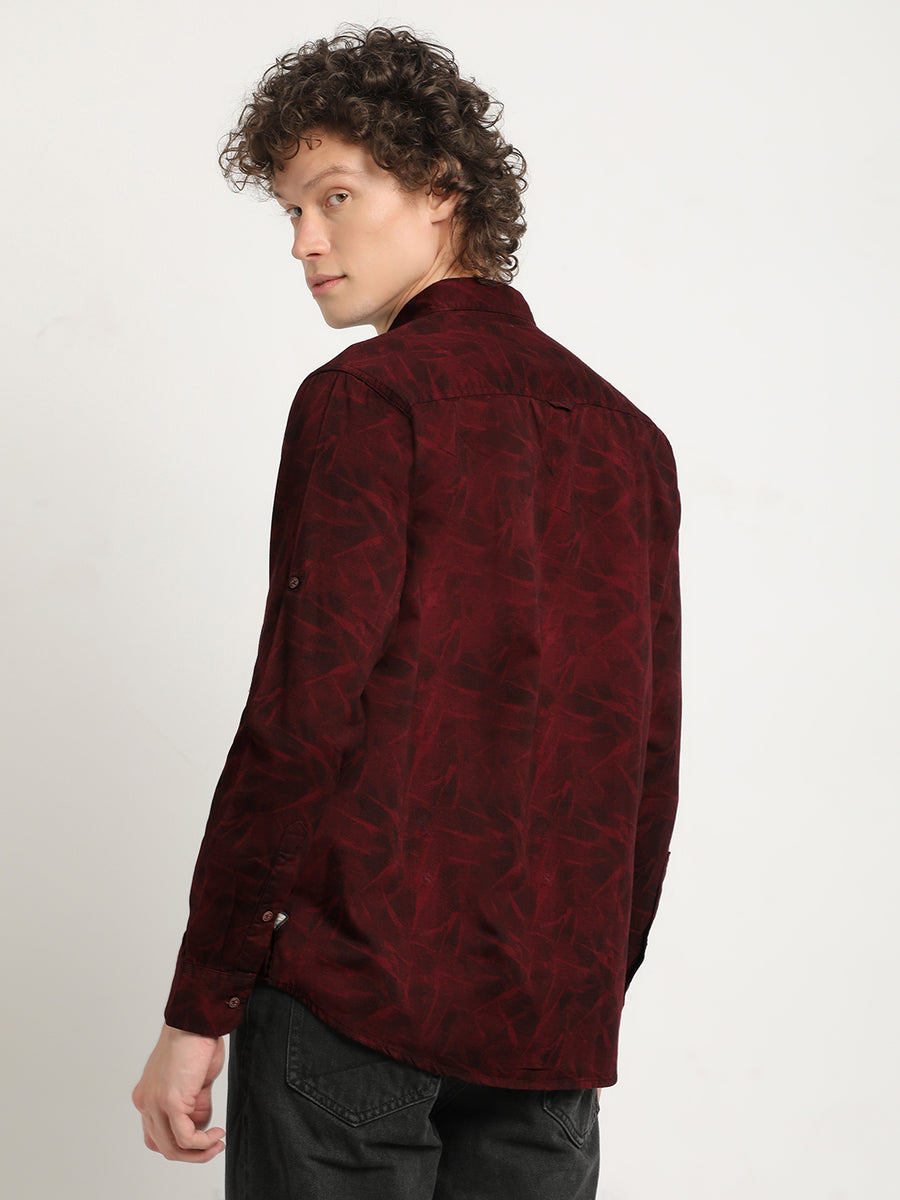Brick Red Corduroy Shirt