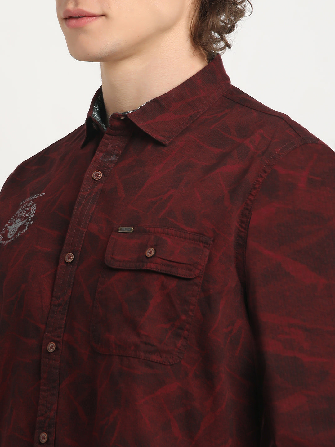 Brick Red Corduroy Shirt