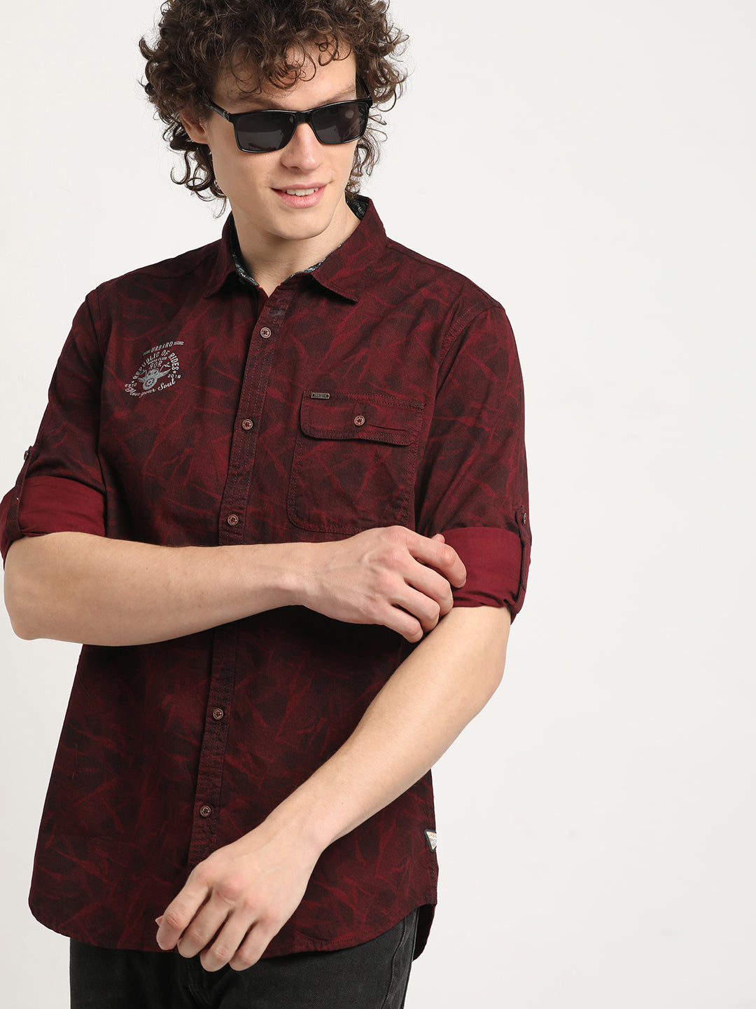 Brick Red Corduroy Shirt