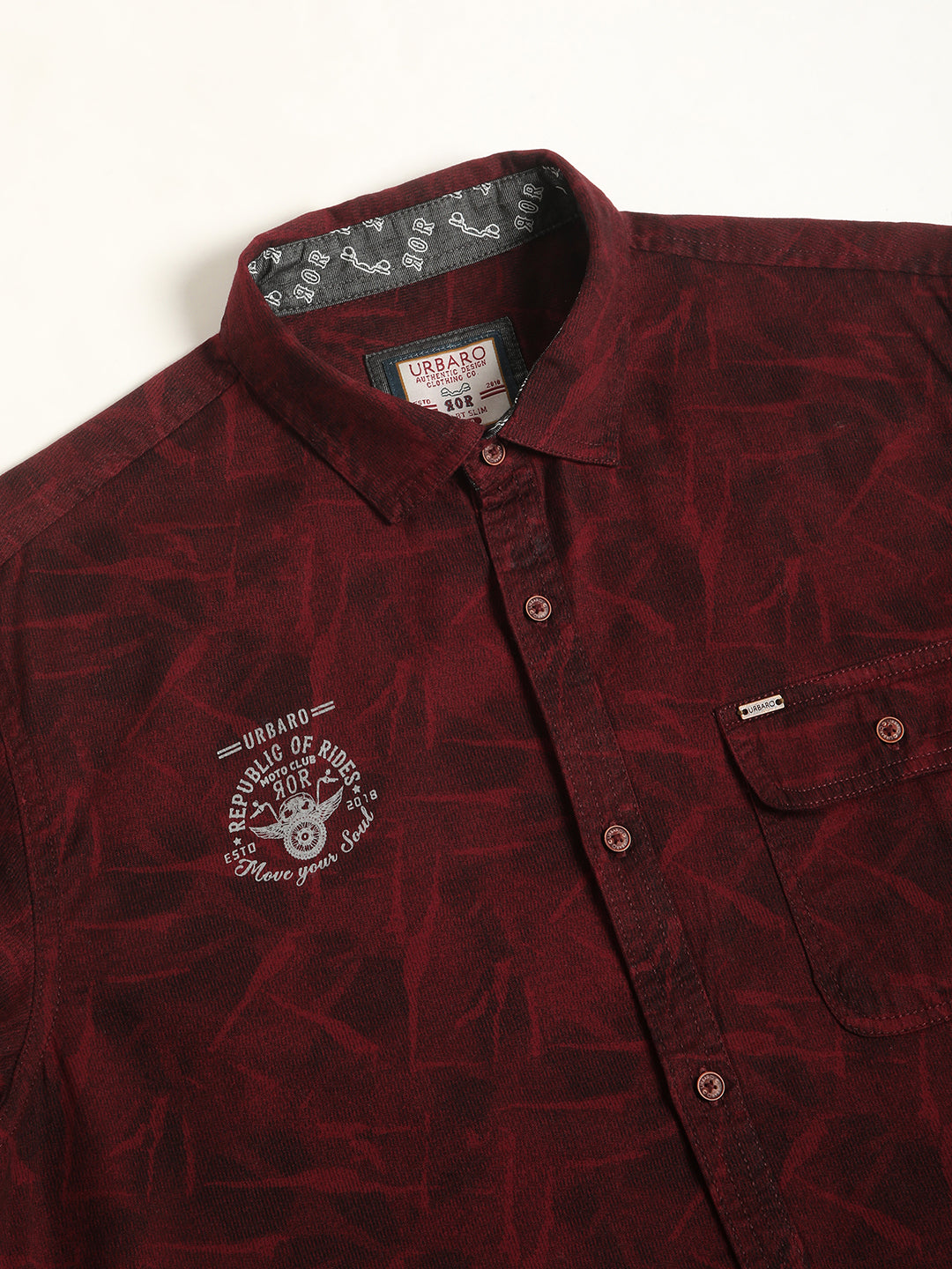 Brick Red Corduroy Shirt