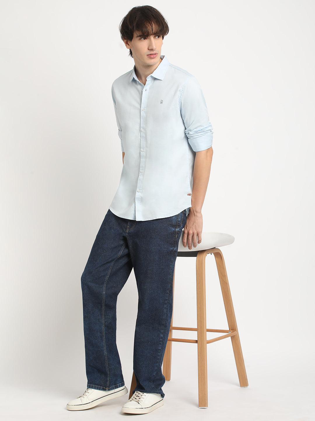 Clear Sky Casual Plain Shirt