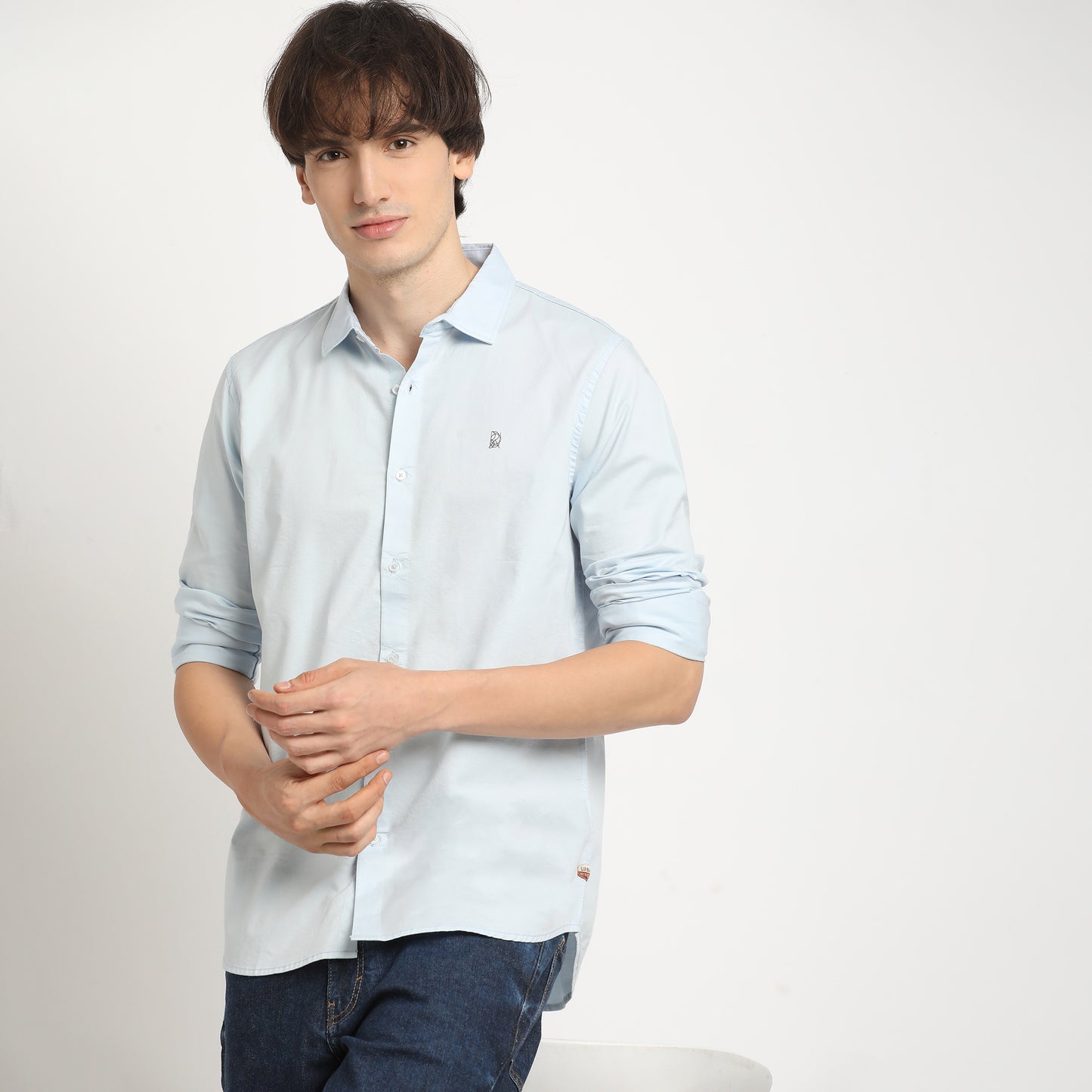 Clear Sky Casual Plain Shirt