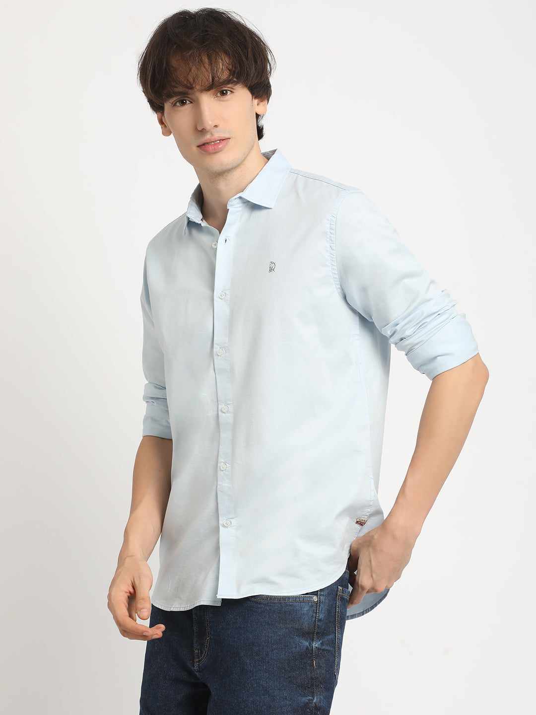 Clear Sky Casual Plain Shirt