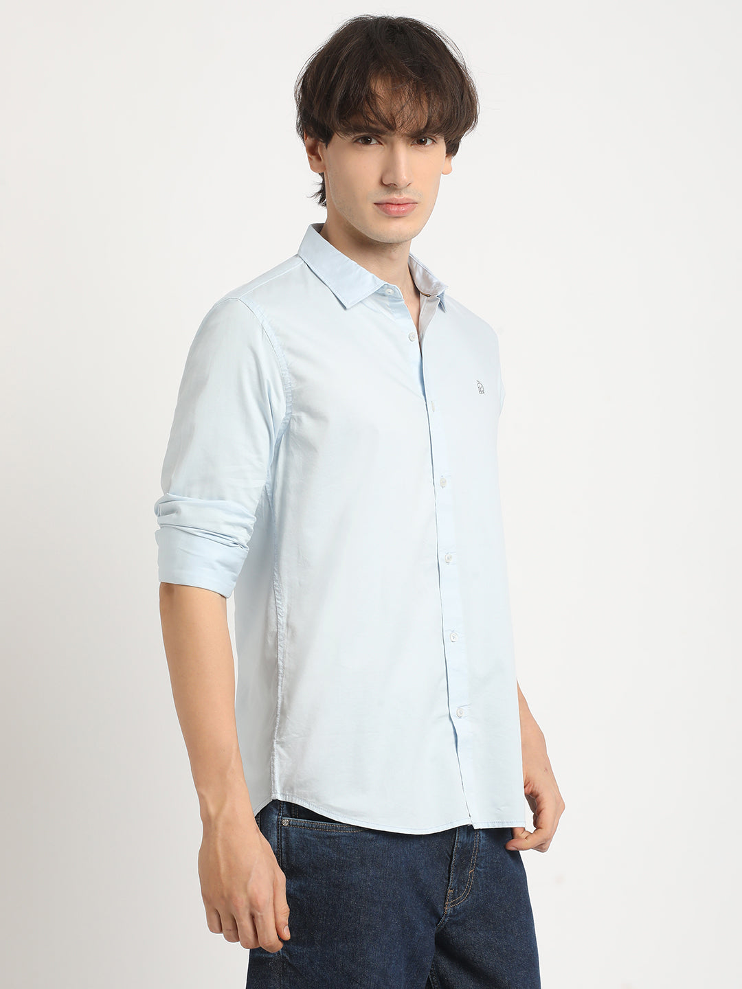 Clear Sky Casual Plain Shirt