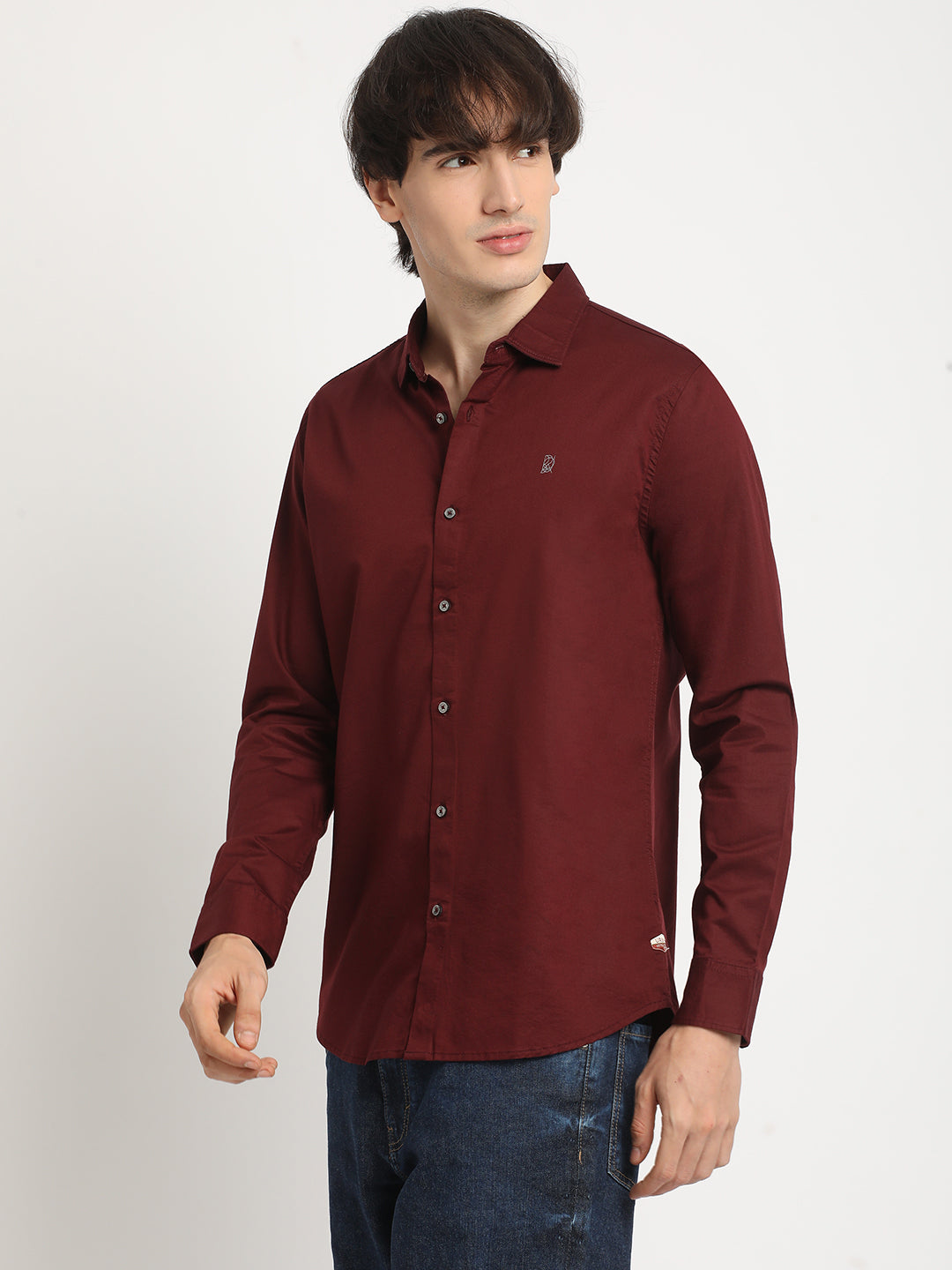 Rich Maroon Everyday Plain Shirt