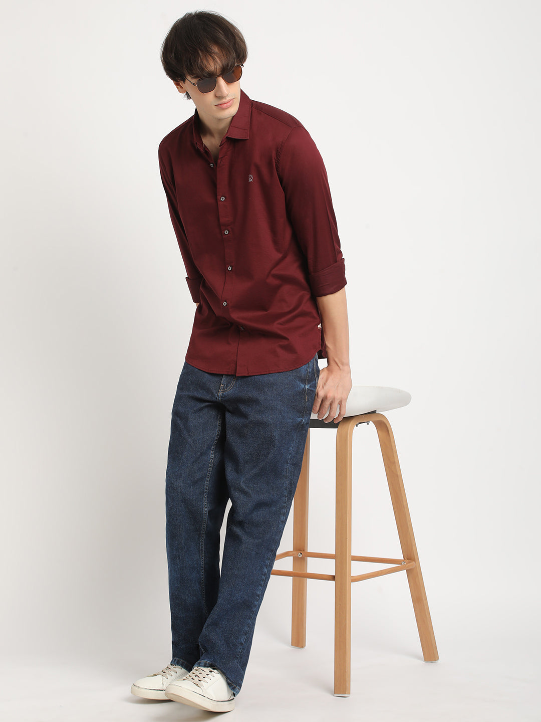 Rich Maroon Everyday Plain Shirt