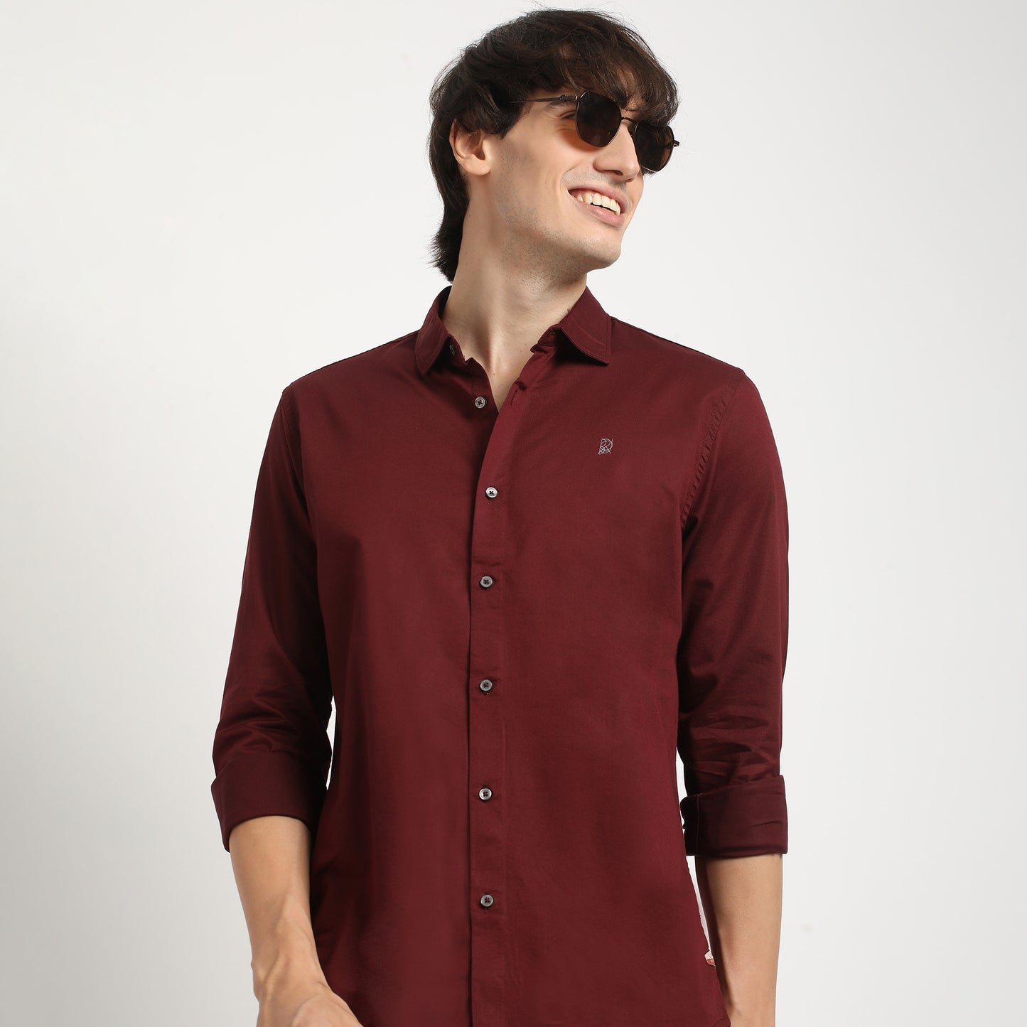 Rich Maroon Everyday Plain Shirt