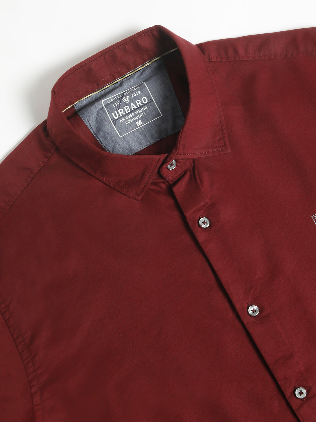 Rich Maroon Everyday Plain Shirt