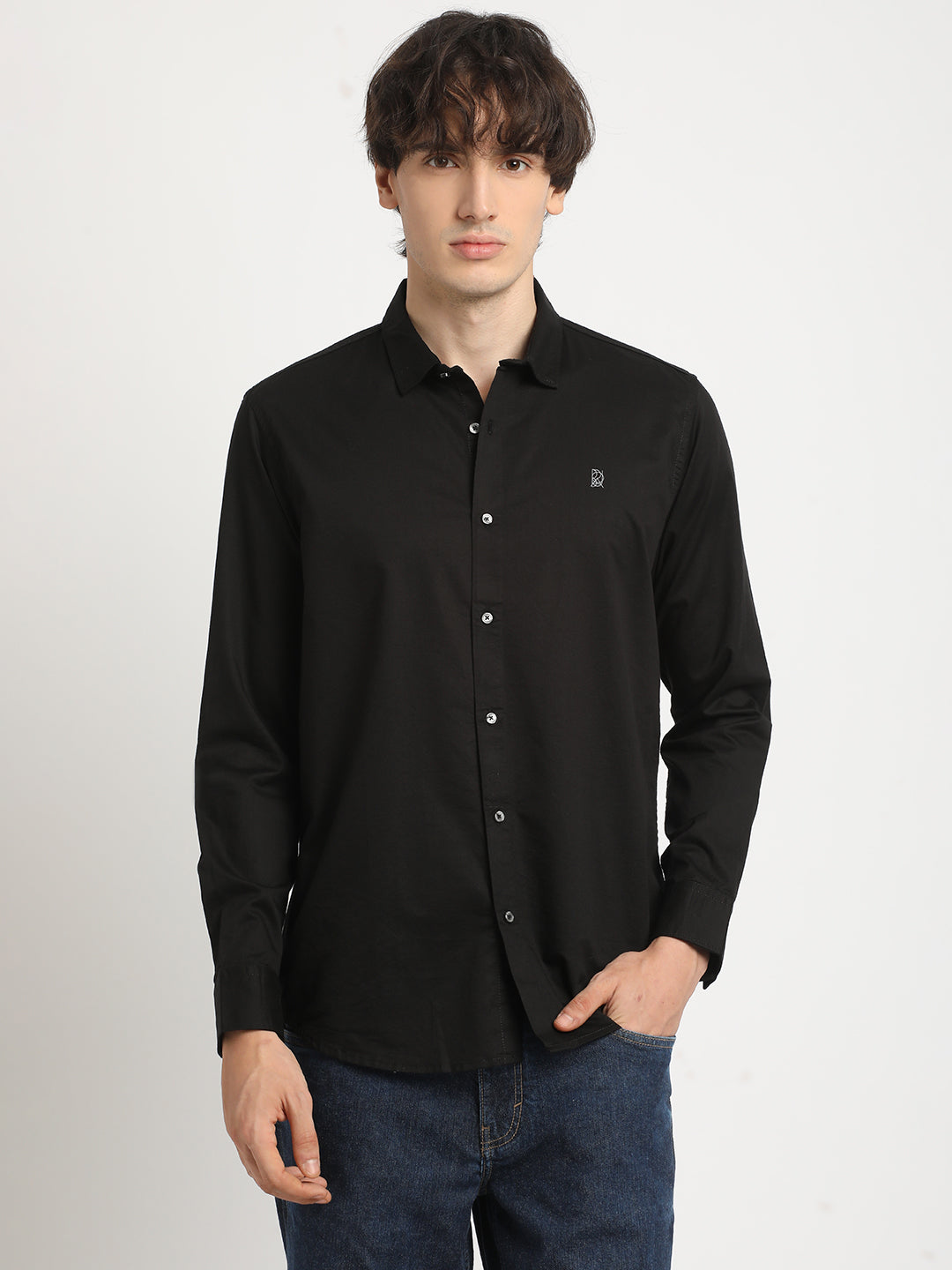 Raven Black Everyday Plain Shirt