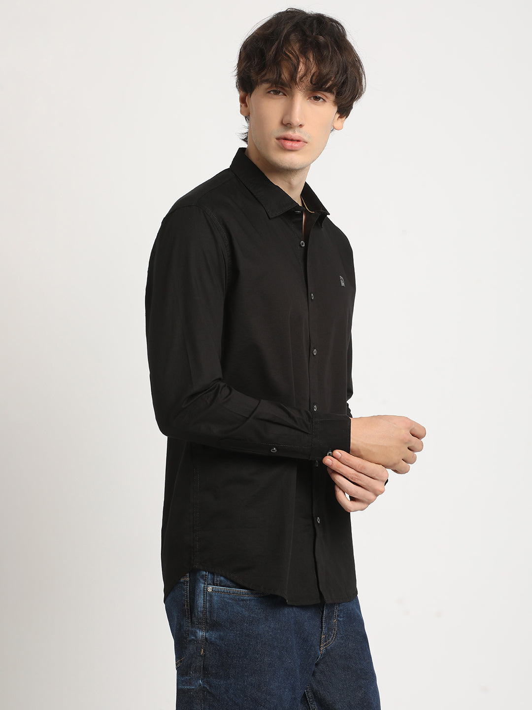 Raven Black Everyday Plain Shirt