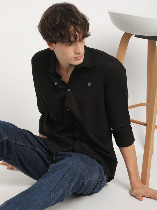 Raven Black Everyday Plain Shirt