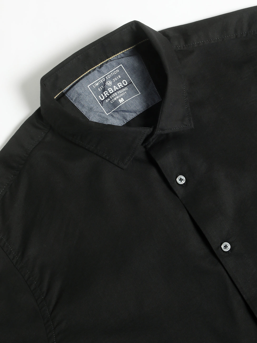 Raven Black Everyday Plain Shirt