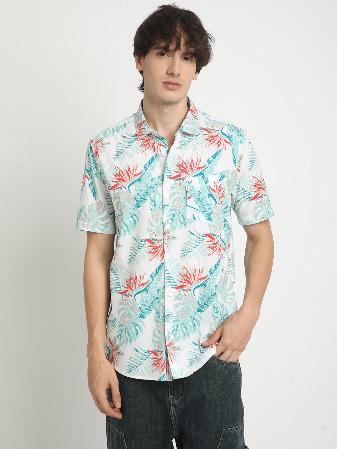 White Island Breeze Tropical Shirt