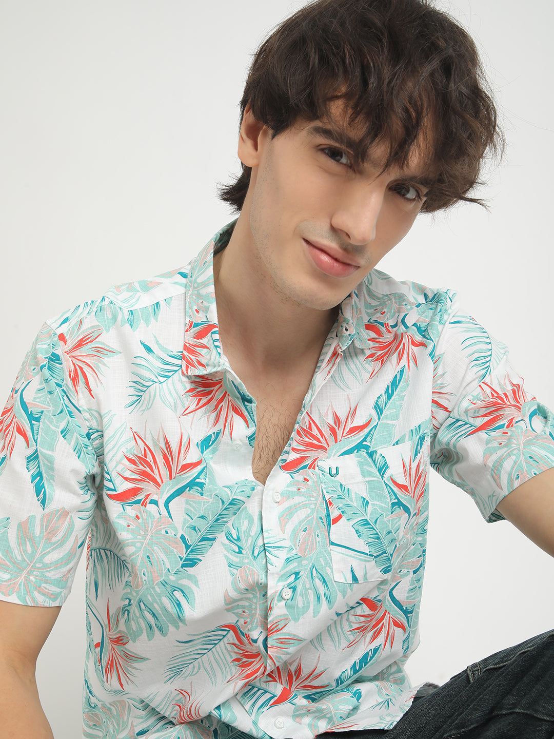 White Island Breeze Tropical Shirt