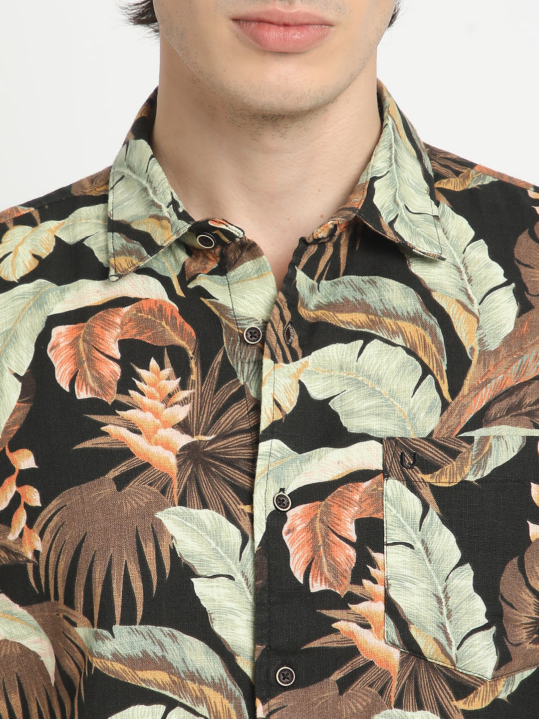 Midnight Tropical Oasis Haven Shirt