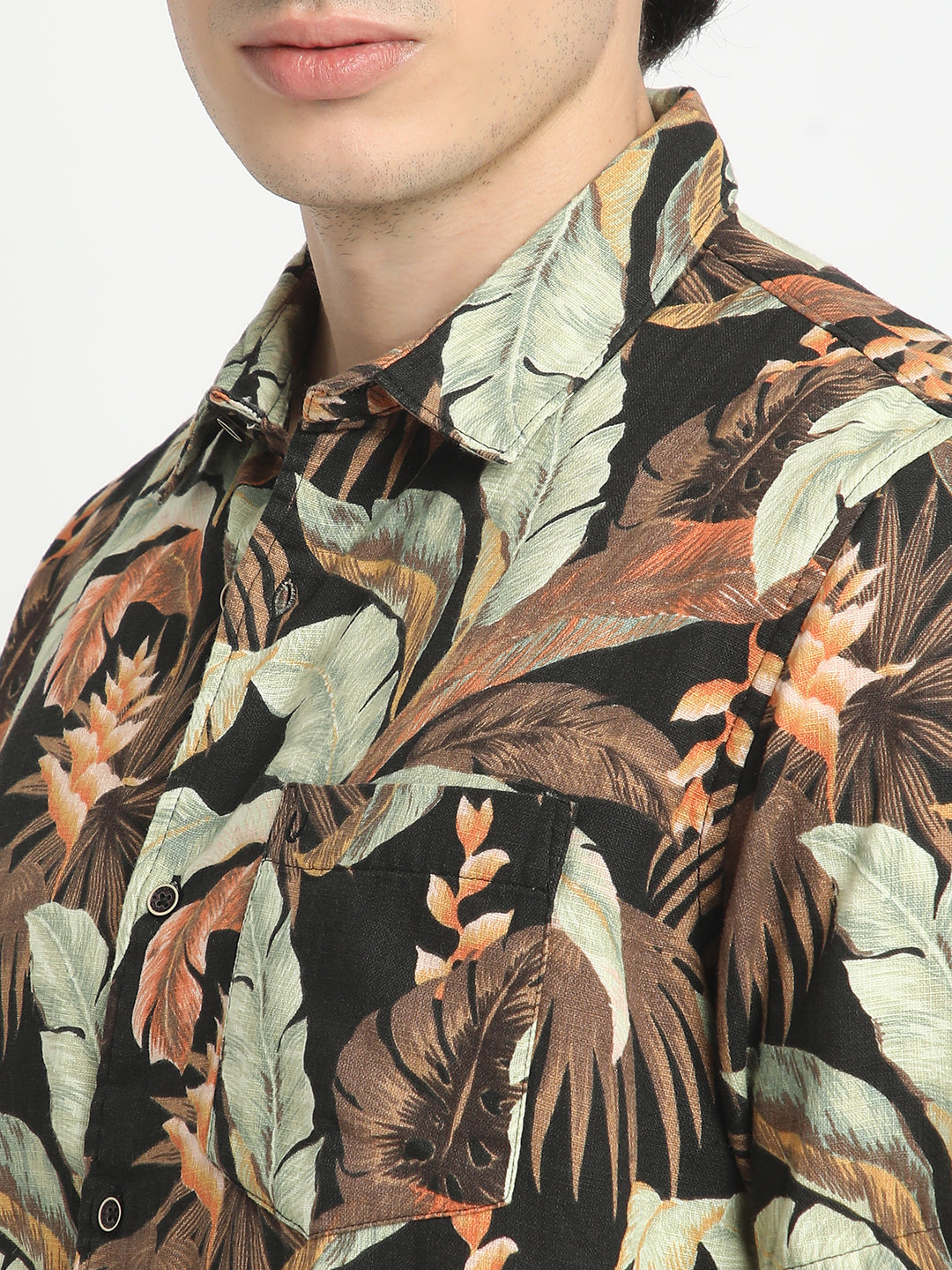 Midnight Tropical Oasis Haven Shirt