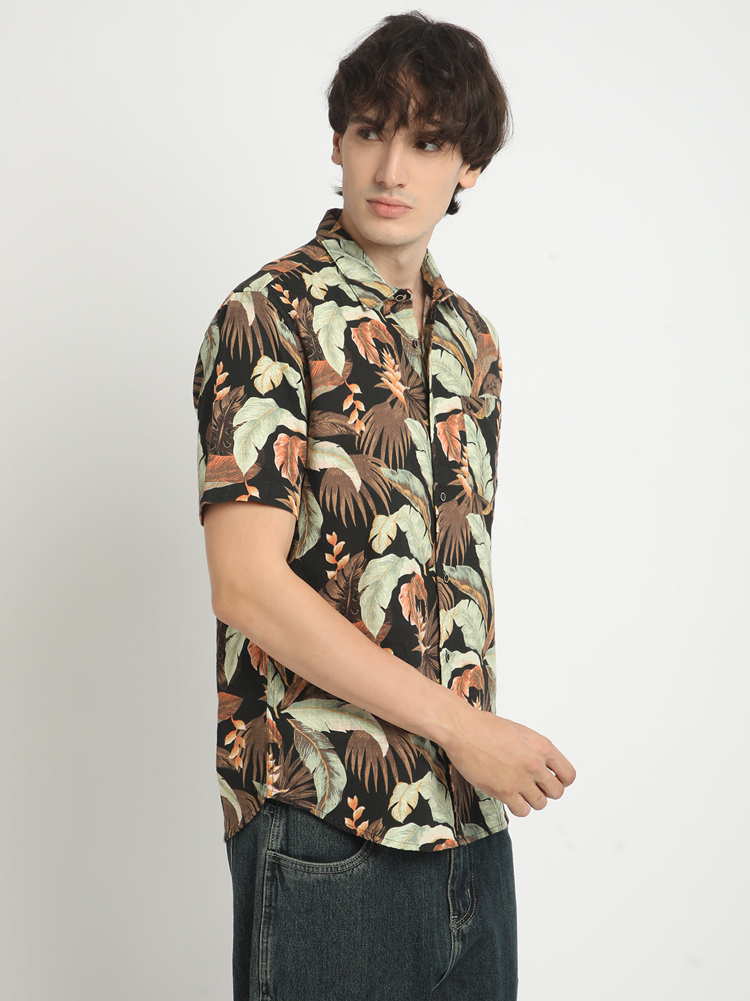 Midnight Tropical Oasis Haven Shirt