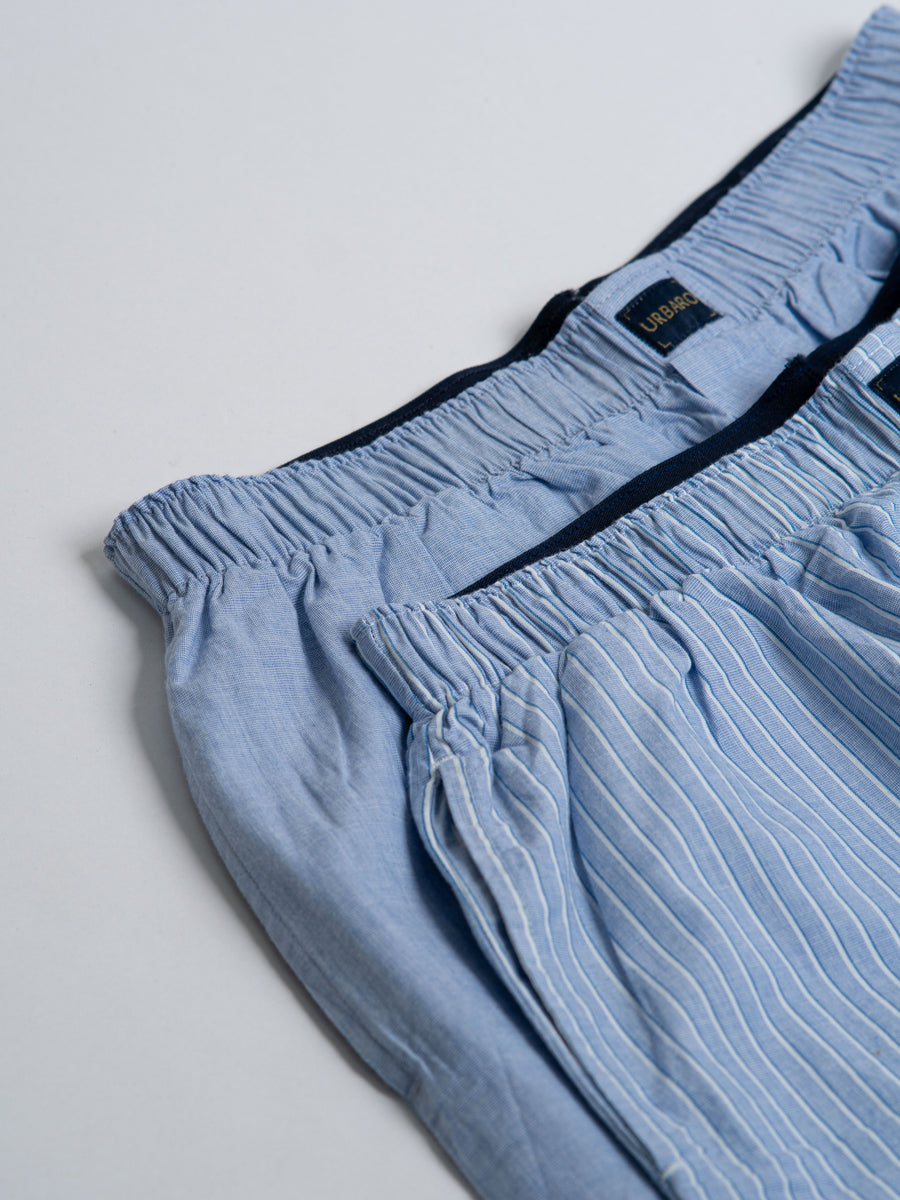 Twin Shade Blue Boxer Shorts