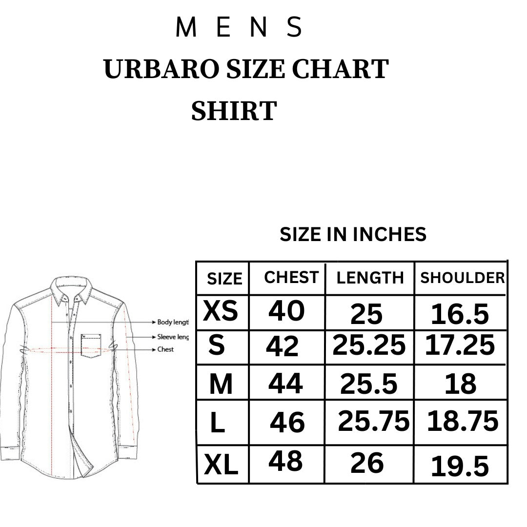 Urbaro Dark Green Shirt For Men