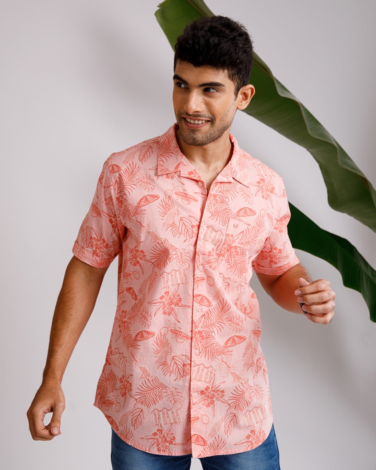 Tropical coral print Shirt