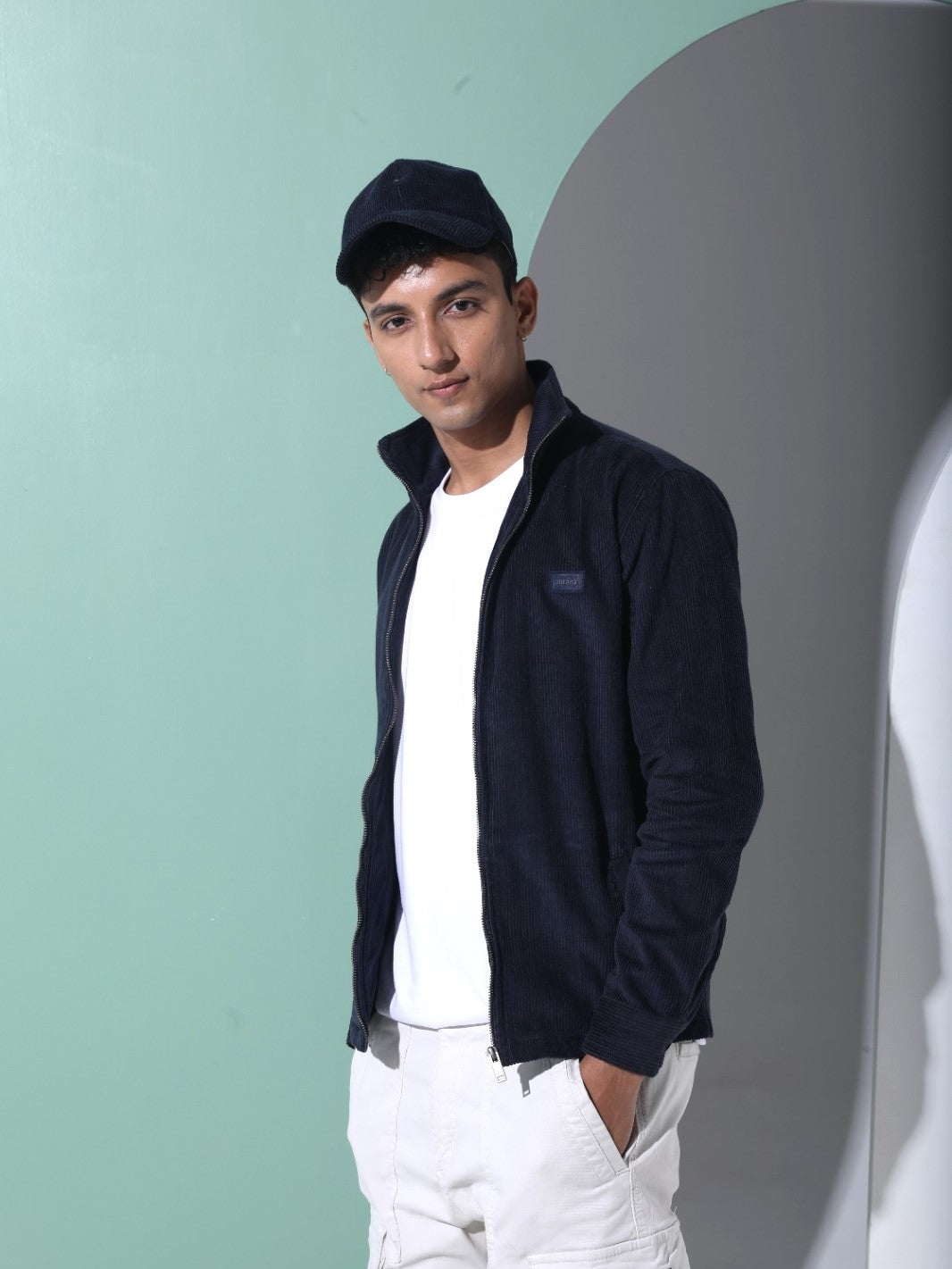 Stormy  Navy Corduroy Jacket