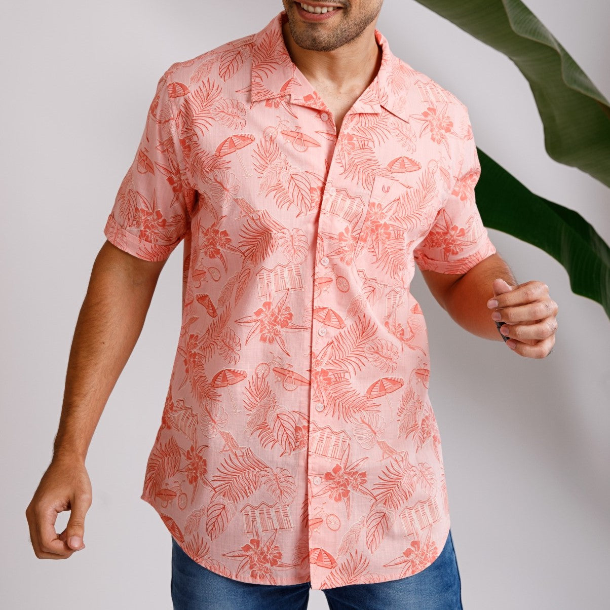 Tropical coral print Shirt