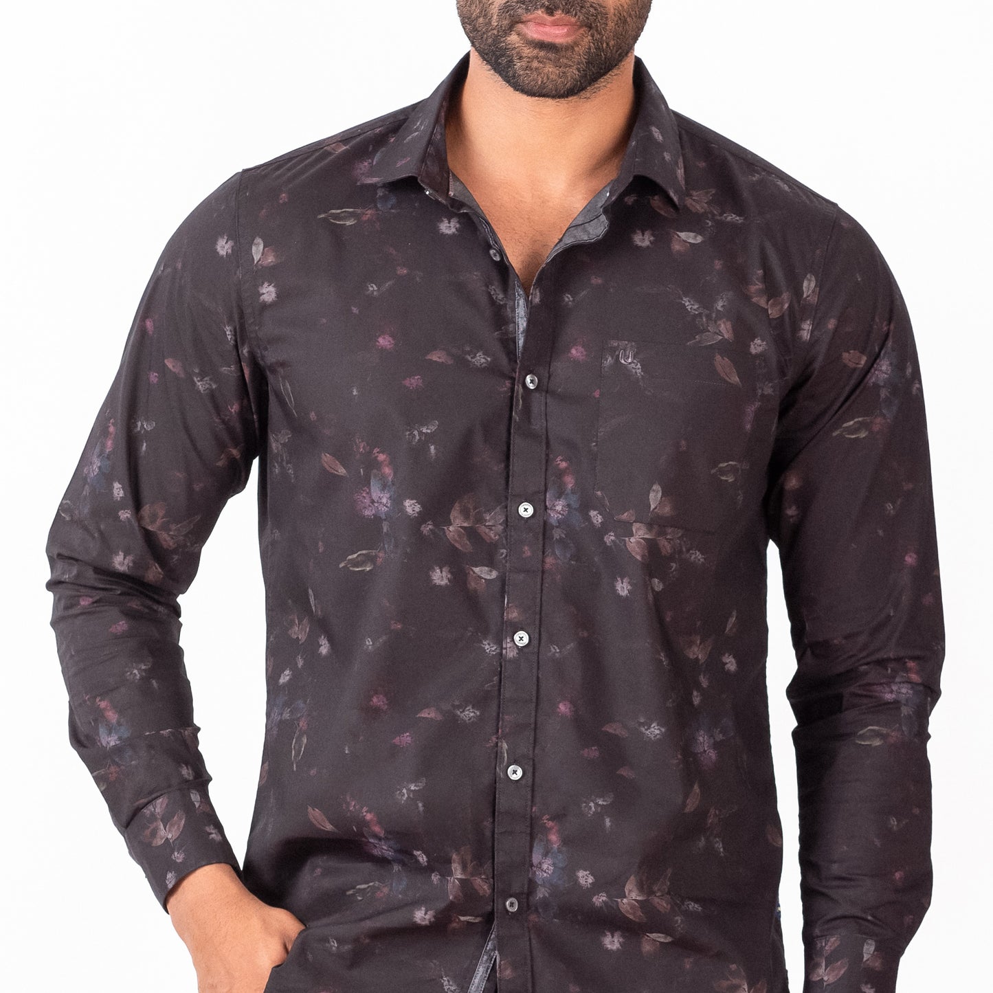 Dark flora Printed Shirt