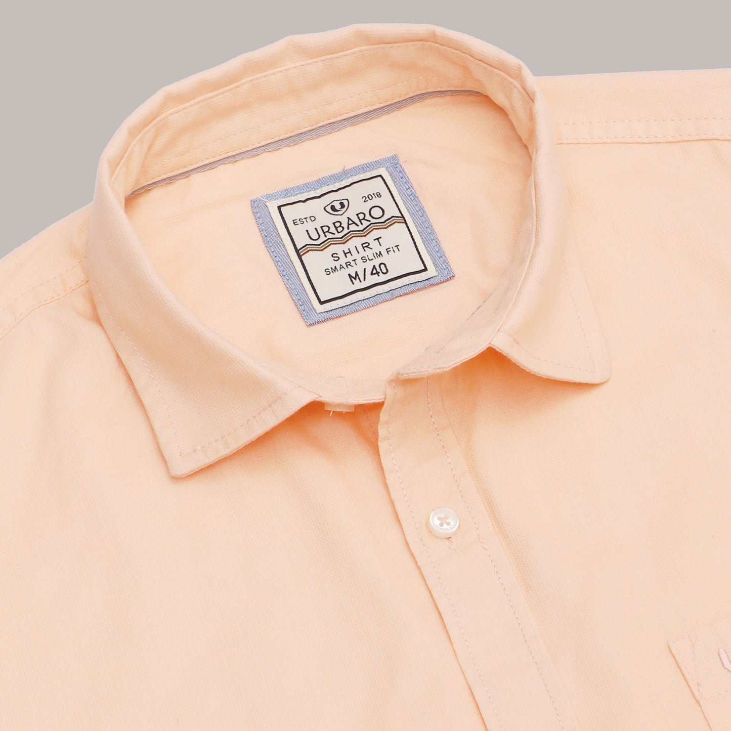 Casual Class Solid Orange Shirt